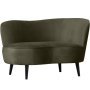 Sara lounge fauteuil rechts groen