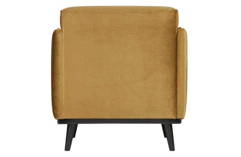 BePureHome Statement fauteuil met arm suedine Zwart | Flinders