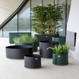 Grow plantenbak M 54 rond dark green