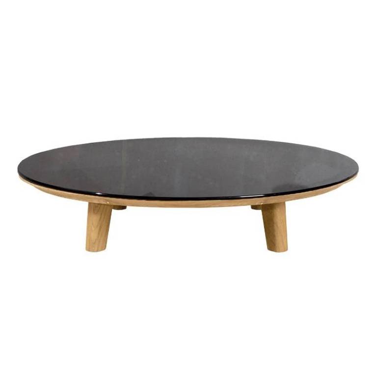 Cane-Line Aspect salontafel 144 rond tafelblad keramiek zwart | Flinders