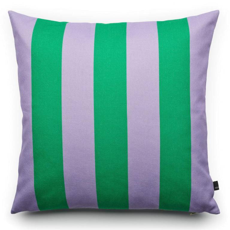 FÉST Stripes kussen 60x60 Green/Purple | Flinders