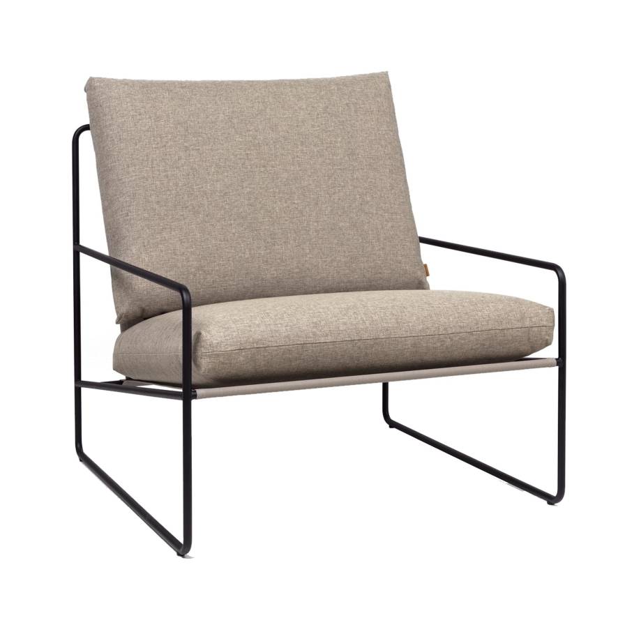 Ferm Living Desert lounge fauteuil dolce black dark sand | Flinders