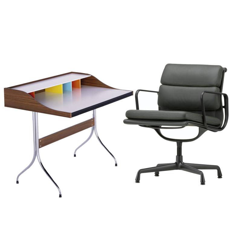Flinders Aluminium Chair EA 208 & Home Desk bureau Thuiswerkplek | Flinders