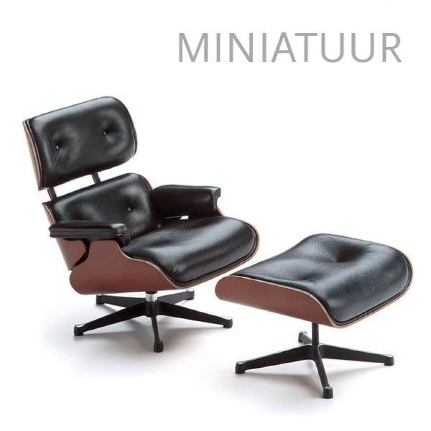 eten Verhuizer Tomaat Vitra Lounge Chair & Ottoman miniatuur | Flinders