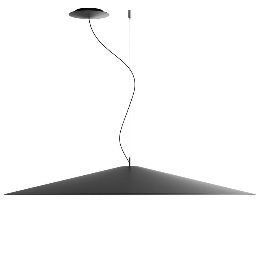 Luceplan Koinè hanglamp LED Ø110 mat zwart | Flinders