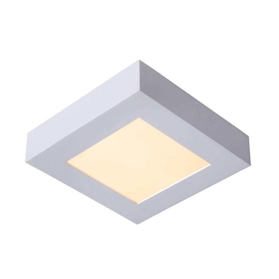 Lucide Brice 22 plafondlamp LED badkamer IP44 vierkant wit | Flinders