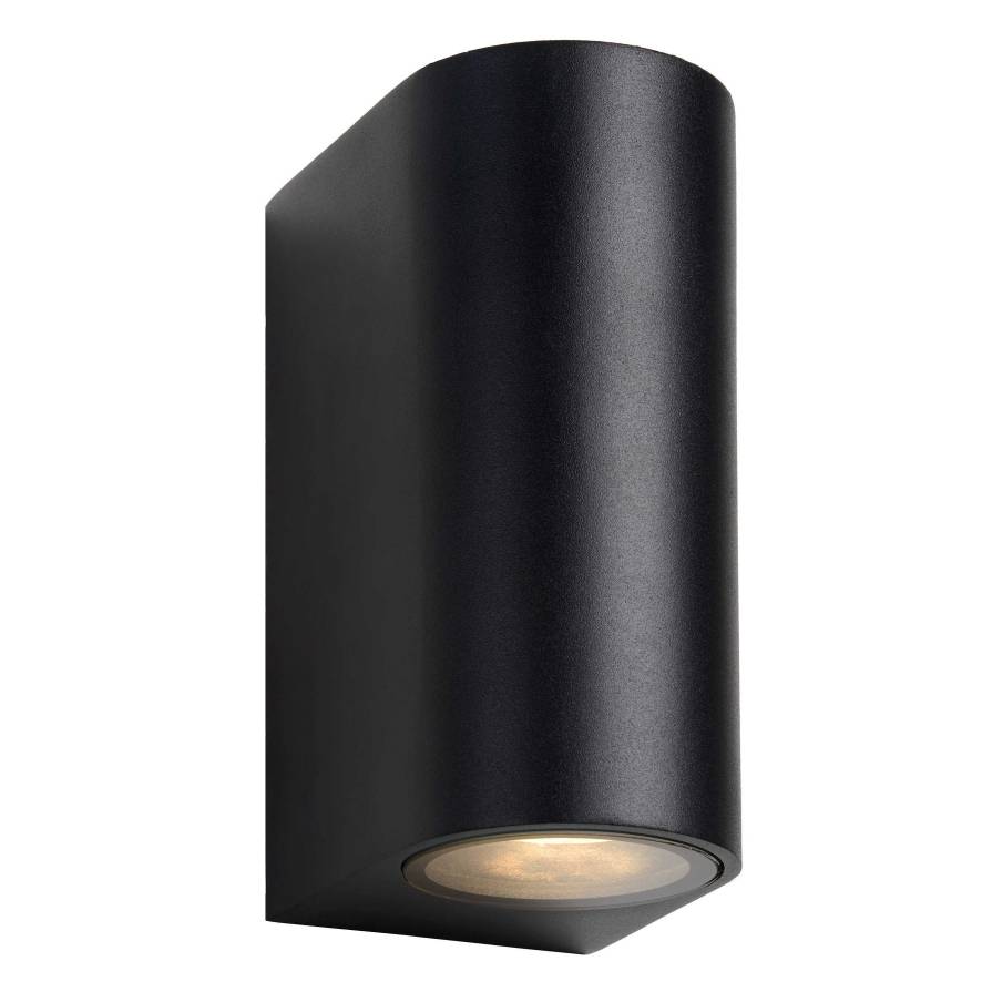 doorgaan met Transformator genoeg Lucide Zora 2 wandlamp LED rond IP44 zwart | Flinders