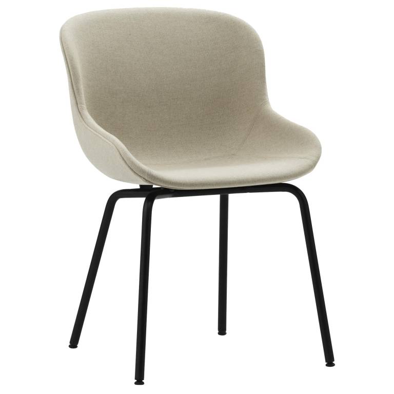 Copenhagen Hyg gestoffeerde stoel zwart staal Line Flax | Flinders