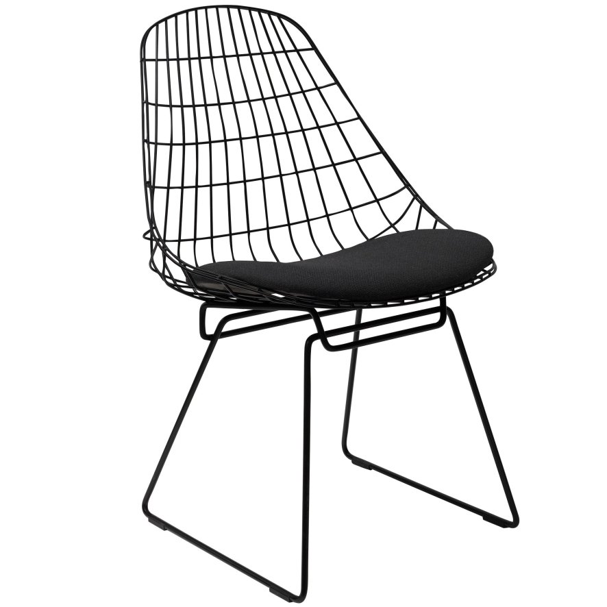 Pastoe SM05 stoel zwart met zitkussen Camira black | Flinders