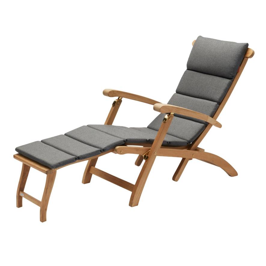 Skagerak Kussen voor Steamer Deck Chair ligstoel Charcoal | Flinders