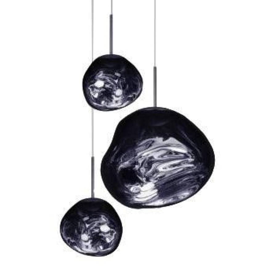 Tom Dixon Melt Trio Round hanglamp LED smoke | Flinders