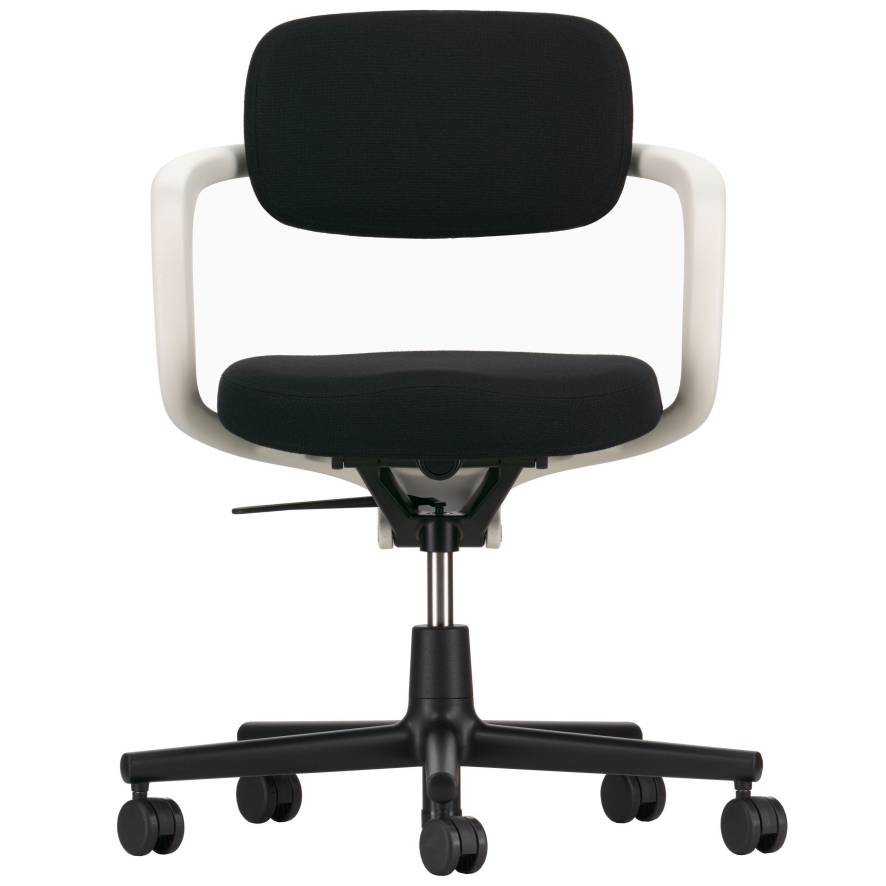 Vitra Allstar bureaustoel zachte wielen witte armleuning nero rugleuning |  Flinders