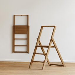 Step Ladder keukentrap White Stained