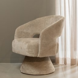 Ebba draaibare fauteuil Natural